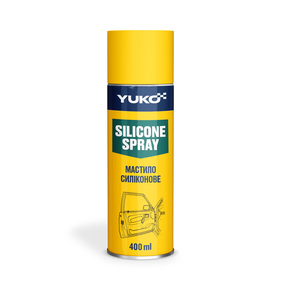 Мастило cиліконове YUKO Silicone Spray баллон 400 мл жерсть